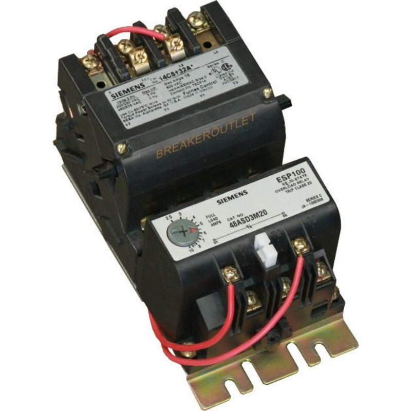 14CSD32A Siemens Series C Motor Starter 600 V 18 A 5 hp Three Phase Screw