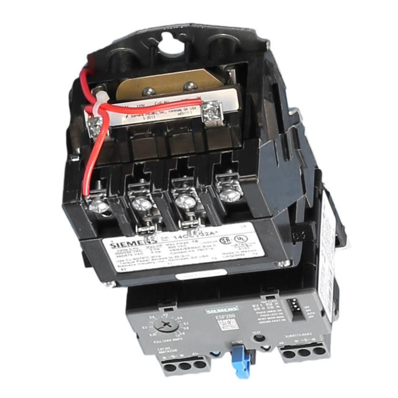 14CUC32AF Siemens Non-Reversing Motor Starter 120 V 18 A 14 kA 8.6 W 5 hp 3 Pole Three Phase Screw 120 V Coil