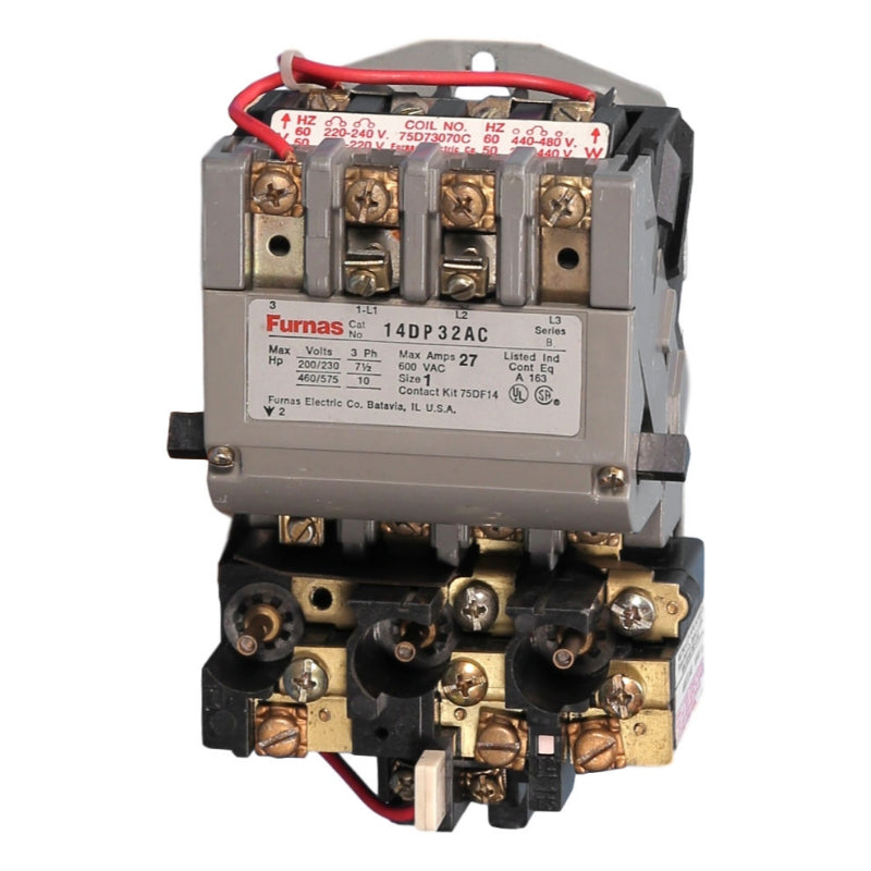 14DP32AA Siemens Series B Motor Starter 120 V 27 A 10 hp Three Phase Screw 220 to 240 VAC Coil