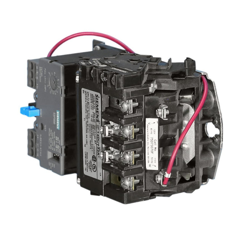 14DUC32AA Siemens Non-Reversing Motor Starter 240 V 27 A 14 kA 8.6 W 5 hp 3 Pole Three Phase Screw 110 to 240 V Coil