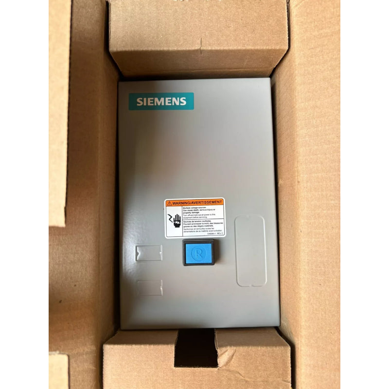 14DUE32BA Siemens Non-Reversing Motor Starter 240 V 27 A 14 kA 8.6 W 7.5 hp 3 Pole Three Phase Screw 110 to 240 V Coil