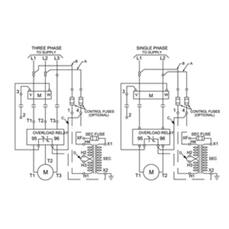14DUE32BA Siemens Non-Reversing Motor Starter 240 V 27 A 14 kA 8.6 W 7.5 hp 3 Pole Three Phase Screw 110 to 240 V Coil