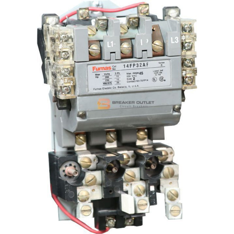 14FP32AF Siemens Series B Magnetic Starter 600 V 45 A 25 hp Three Phase Screw 120 V Coil