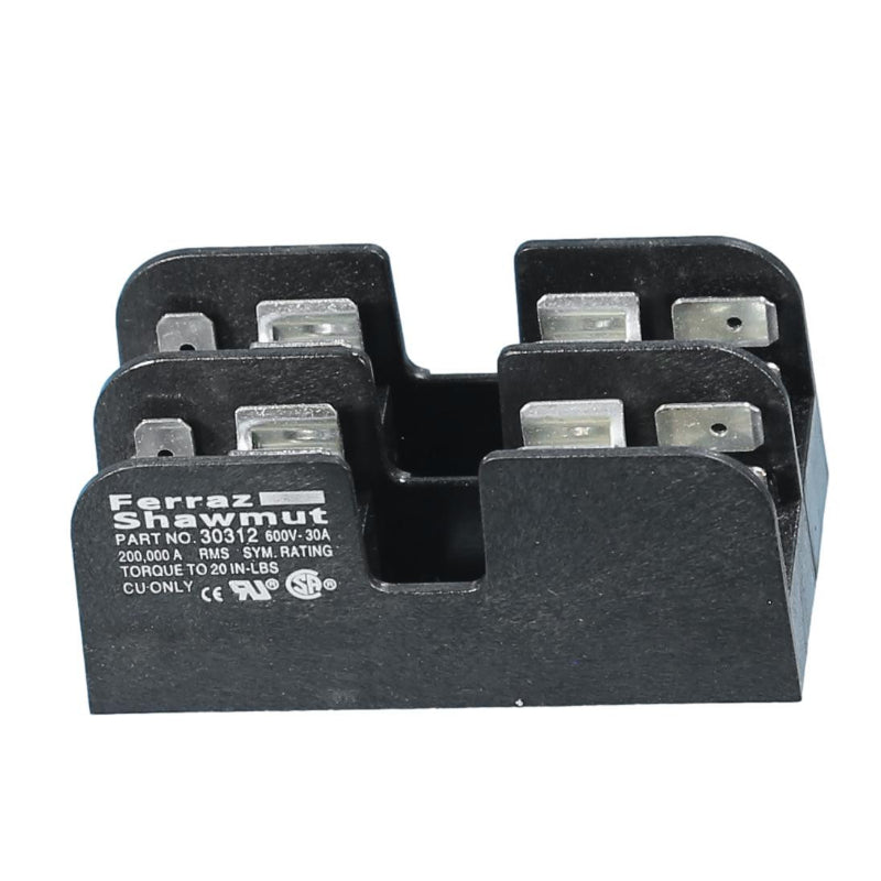 30312 Mersen 303 Fuse Block 600 V 30 A 2 Pole Screw Terminal Class CC