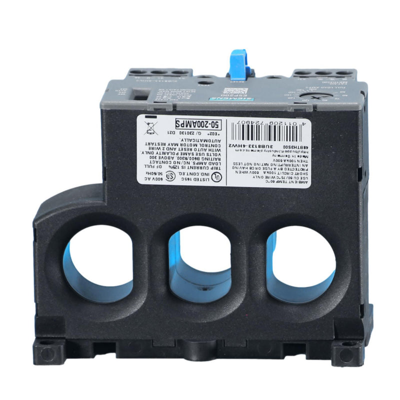 3UB81334HW2 Siemens Solid State Overload Relay 50 to 200 A 600 V 50/60 Hz