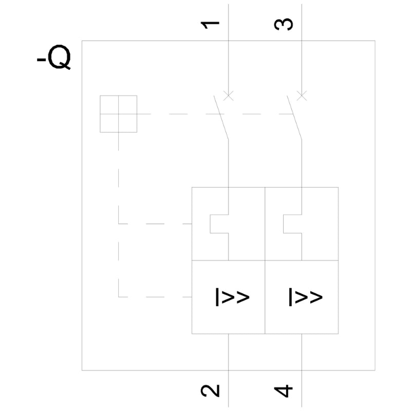 3VA5140-4ED21-0AA0 Siemens Sentron 3VA & SEAS Molded Case Circuit Breaker 40 A 2 Pole 415 VAC 125A Frame Thermal Magnetic 65 kA