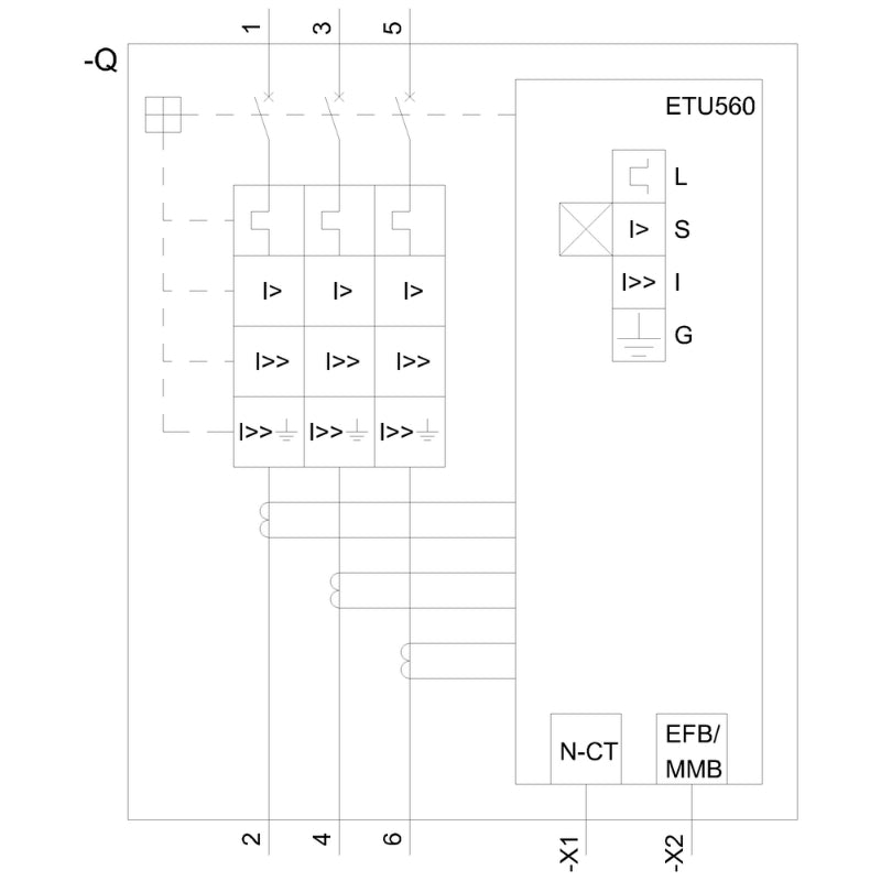 3VA6440-5JQ31-0AA0 Siemens Sentron 3VA & MLAE Molded Case Circuit Breaker 400 A 3 Pole 690 VAC 600A Frame Electronic 100 kA