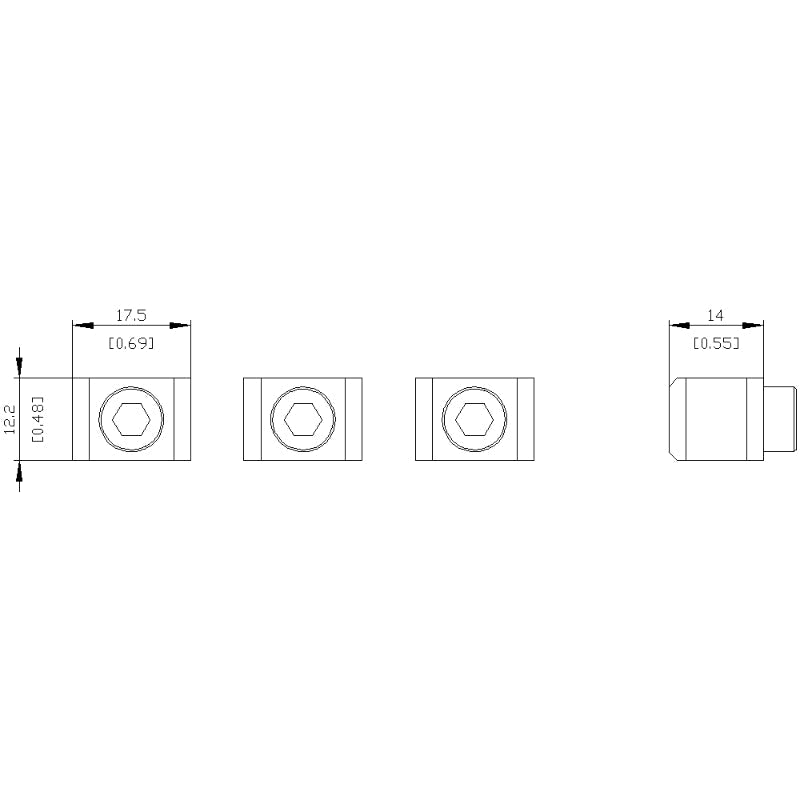 3VA9133-0JB10 Siemens Wire Connector 125 A Aluminum For 3VA5 Series UL Circuit Breaker