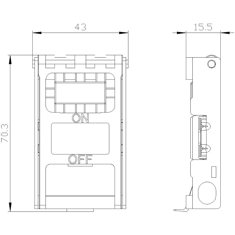 3VA9138-0LB11 Siemens Padlock Device For 250 A 3VA5 Series UL Circuit Breaker 150 to 250 A 3VA Series UL Circuit Breaker
