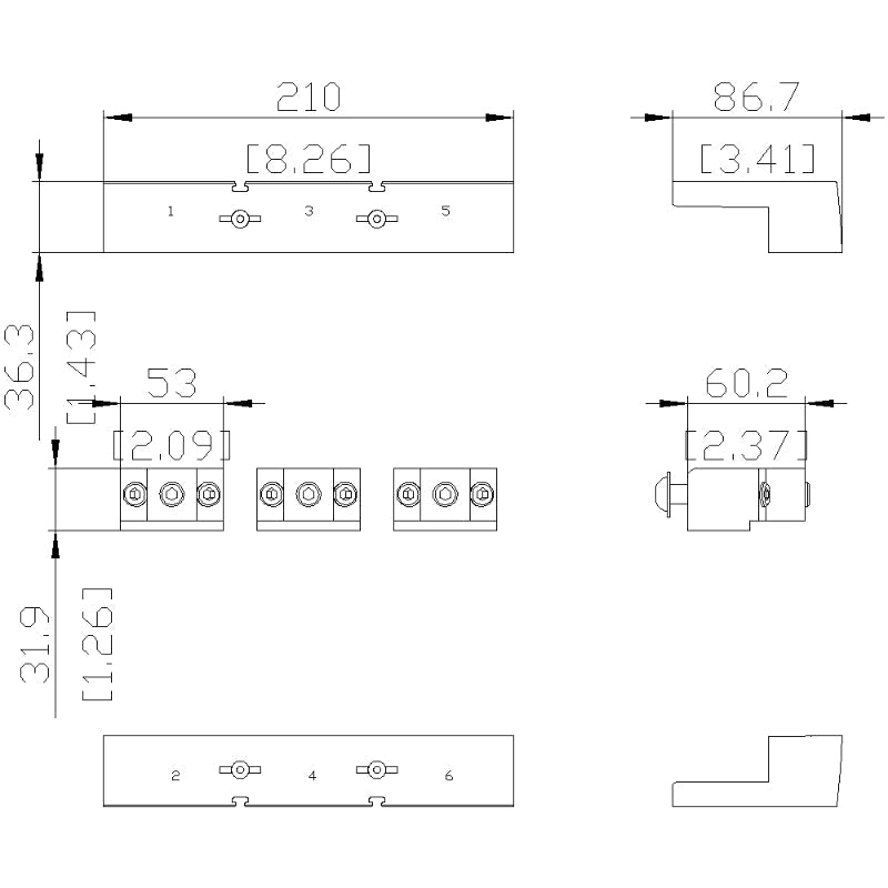 3VA9673-0JB32 Siemens Wire Connector 800 to 1000 A Aluminum For 3VA5/3VA6 Series UL Circuit Breaker