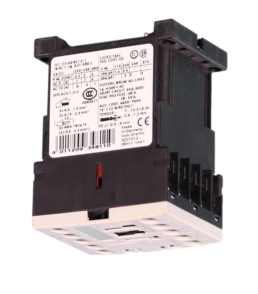 3ZX1012-ORH11-1AA1, high-performance contactor from the renowned SIRIUS