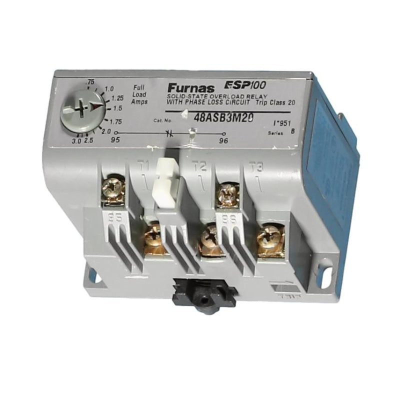 48ASB3M20 Furnas ESP100 Series Solid State Overload Relay 0.75 to 3 A Class 20