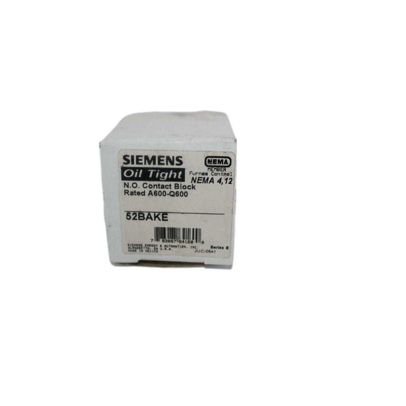 52BAKE Siemens Series E Contact Block 30 mm 1NO