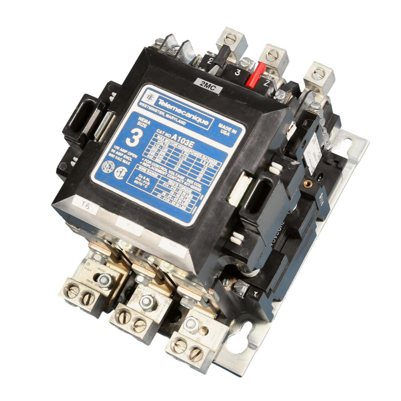 A103E Telemecanique Contactor 100 A 3 Pole Three Phase