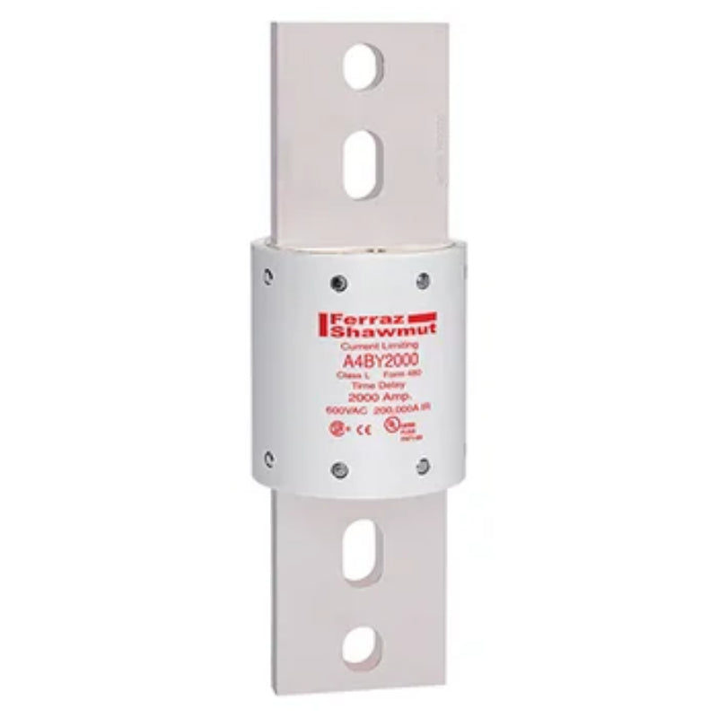 A4BY2000 Mersen A4BY Time Delay Fuse 600 V 300 VDC 200 kA Blade Terminal Class L 2000 A