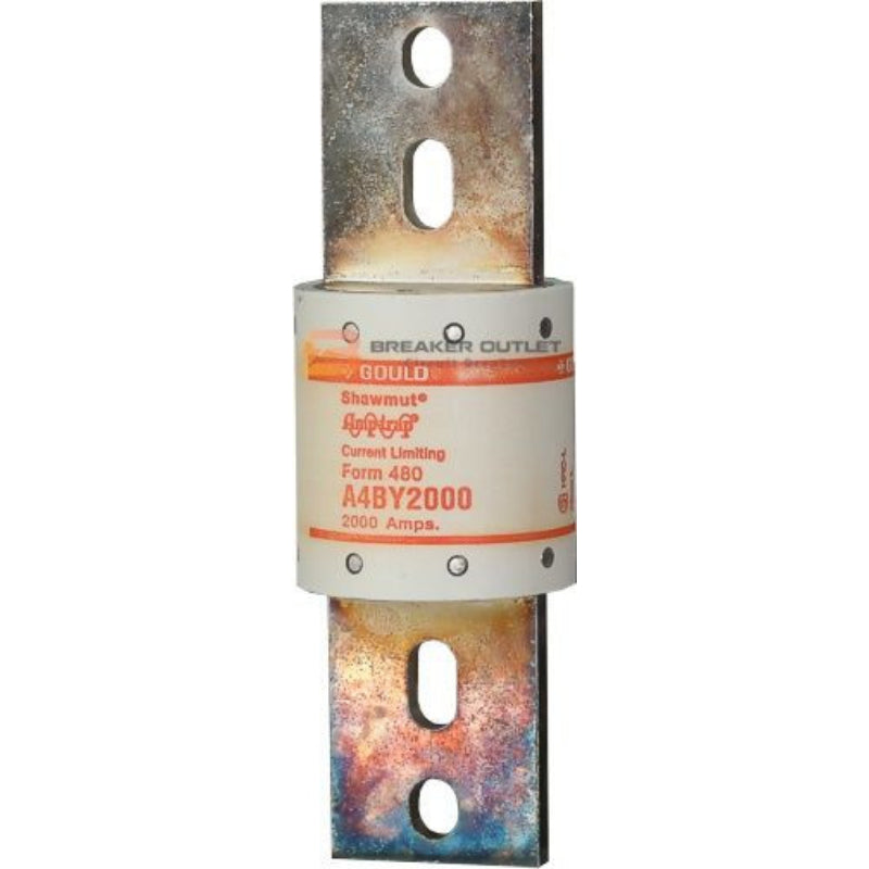 A4BY2000 Mersen A4BY Time Delay Fuse 600 V 300 VDC 200 kA Blade Terminal Class L 2000 A
