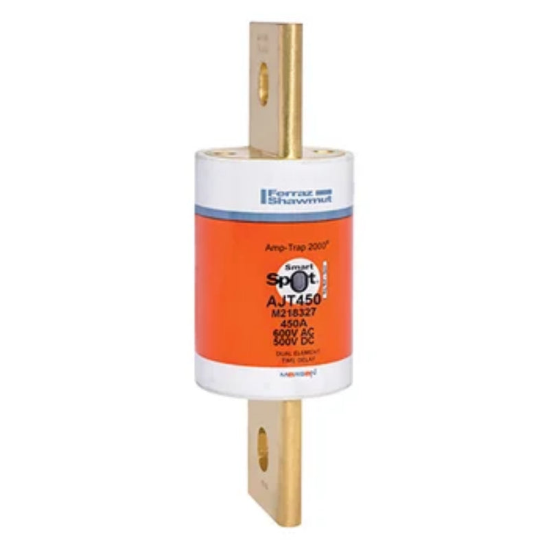 AJT450 Mersen AJT Time Delay Fuse 600 V 500 VDC 200 kA Blade Terminal Class J 450 A