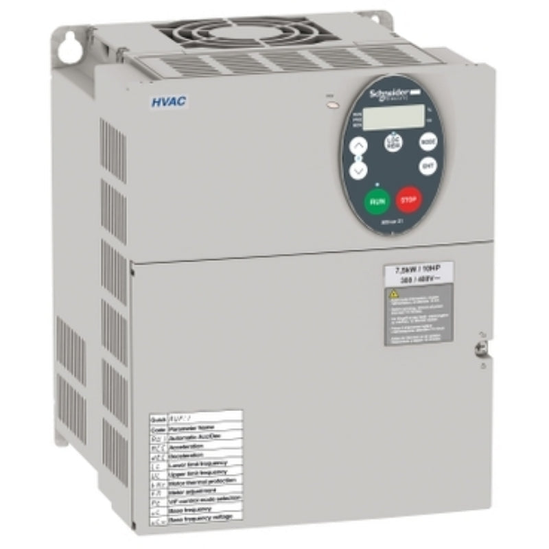 ATV21HD15N4 Schneider Electric ATV21 Series Variable Speed Drive 480 VAC Three Phase 20 hp