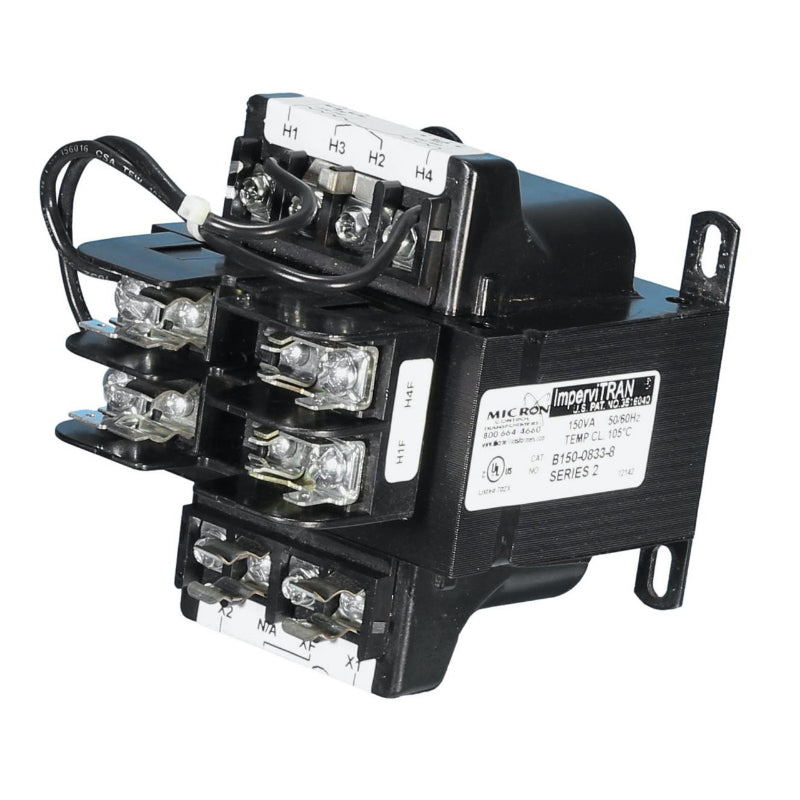 B150-0833-8 Micron Controls Series 2 Control Transformer 0.5 kVA 120 V Single Phase