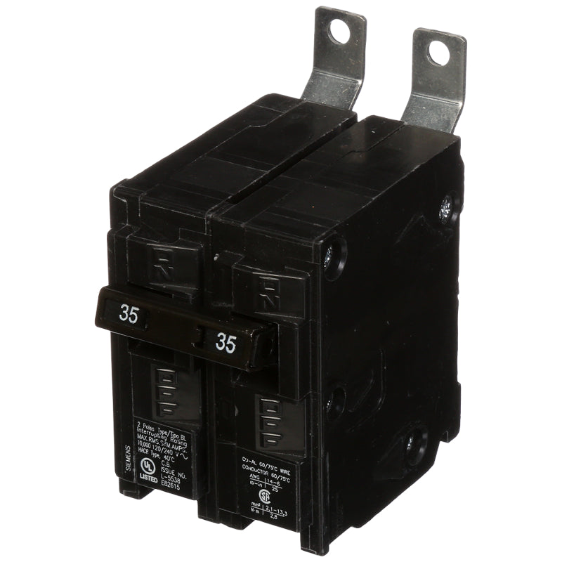 B235 Siemens BL Molded Case Circuit Breaker 35 A 2 Pole 120/240 VAC BL 125A Frame Thermal Magnetic Load Side Lug 10 kA