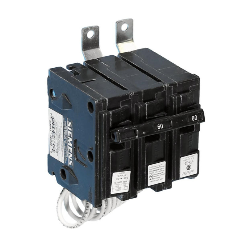 B26000S01 Siemens BL Molded Case Circuit Breaker 60 A 2 Pole 120/240 VAC BL 125A Frame Thermal Magnetic Load Side Lug 10 kA