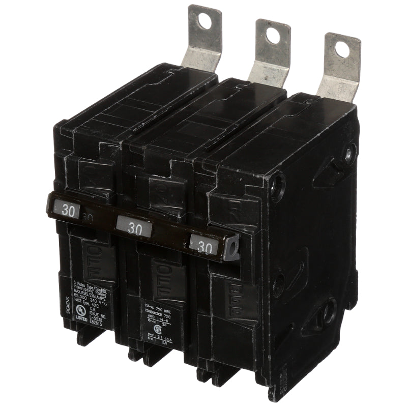 B330HH Siemens HBL Molded Case Circuit Breaker 30 A 3 Pole 240 VAC BL 125A Frame Thermal Magnetic Load Side Lug 65 kA