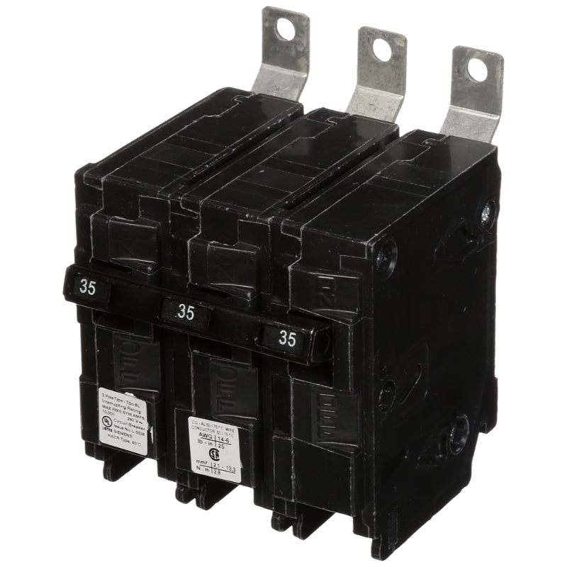 B335 Siemens BL Molded Case Circuit Breaker 35 A 3 Pole 240 VAC BL 125 ...