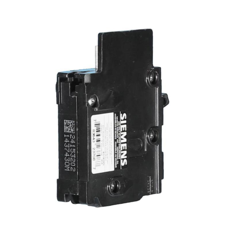 BQ1B020 Siemens BQ Molded Case Circuit Breaker 20 A 1 Pole 120/240 VAC Thermal Magnetic Load Side Lug 10 kA