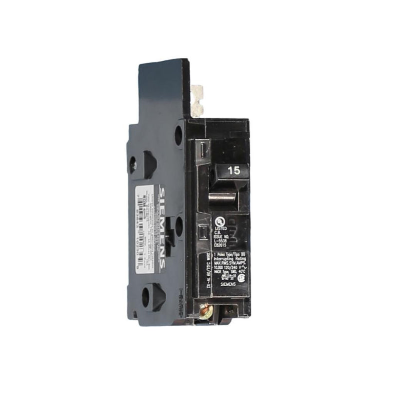 BQ1B030 Siemens BQ Molded Case Circuit Breaker 30 A 1 Pole 120/240 VAC Thermal Magnetic Load Side Lug 10 kA