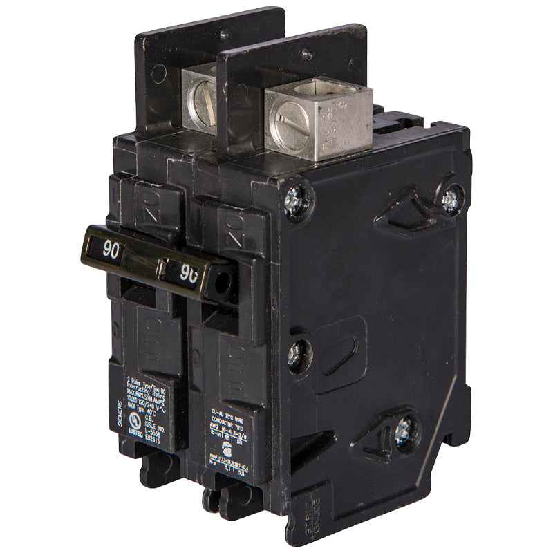 BQ2B050 Siemens BQ Molded Case Circuit Breaker 50 A 2 Pole 120/240 VAC Thermal Magnetic Load Side Lug 10 kA