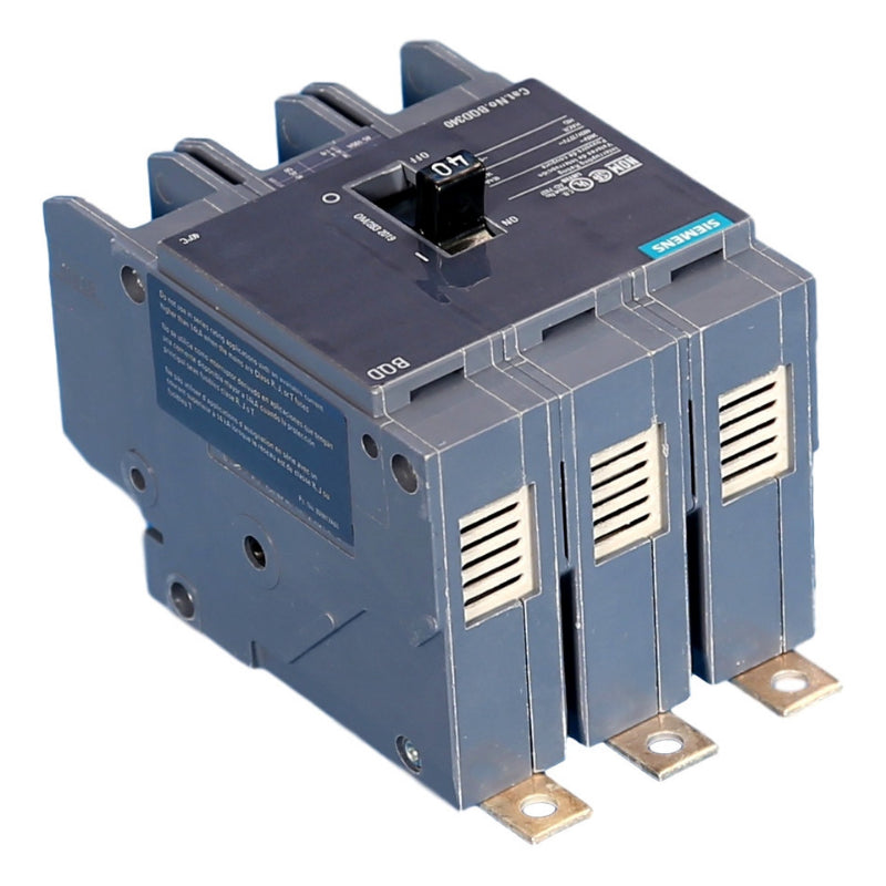 BQD345 Siemens BQD Molded Case Circuit Breaker 45 A 3 Pole 480 VAC BQD 100A Frame Thermal Magnetic Load Lug 14 kA