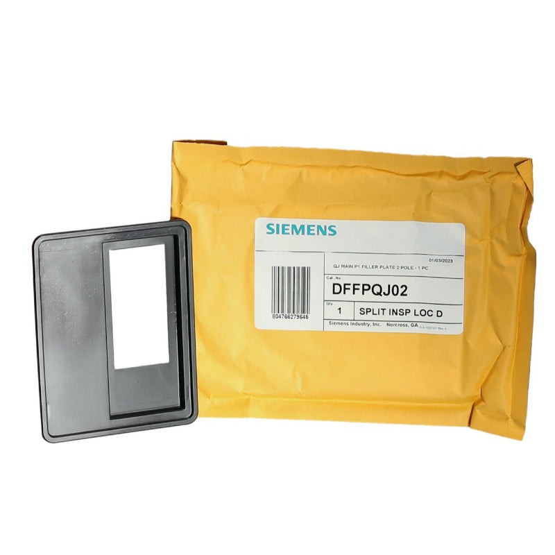 DFFPQJ02 Siemens Filler Plate For Original or Revised Type P1 Panel Board QJ22 Series Circuit Breaker