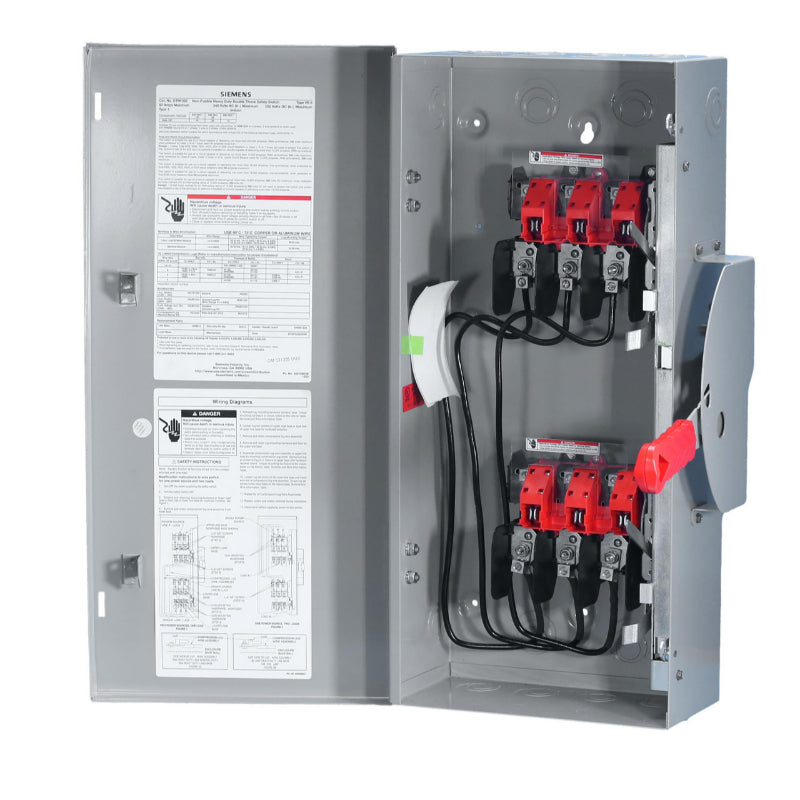 DTNF322 Siemens Safety Switch 240 V 60 A Non-Fusible 3PDT 3 Pole