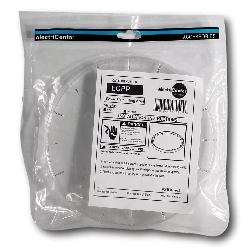 ECPP Siemens Cover Plate For Meter Plastic