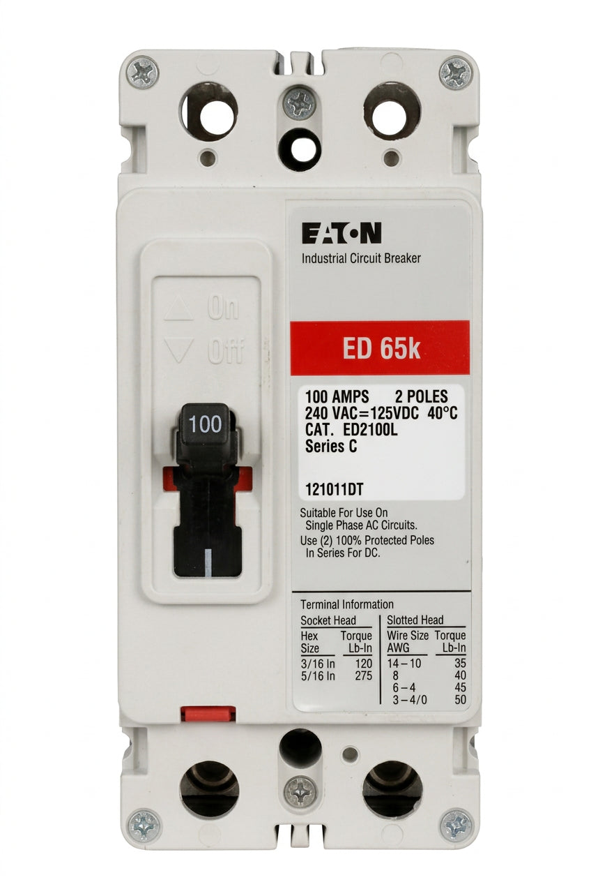 ED2100L Eaton 100A Circuit Breaker