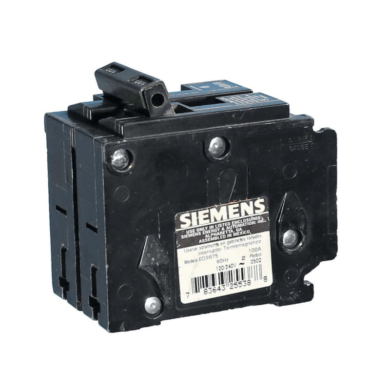 EQ9675 Siemens Main Breaker 100 A For EQIII Series Load Center