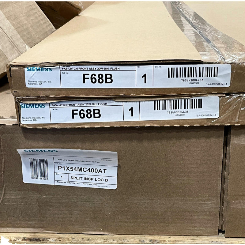 F68B Siemens Latch Trim Assembly For Type P1 P2 Panel Board 68 in Flush Mount NEMA 1