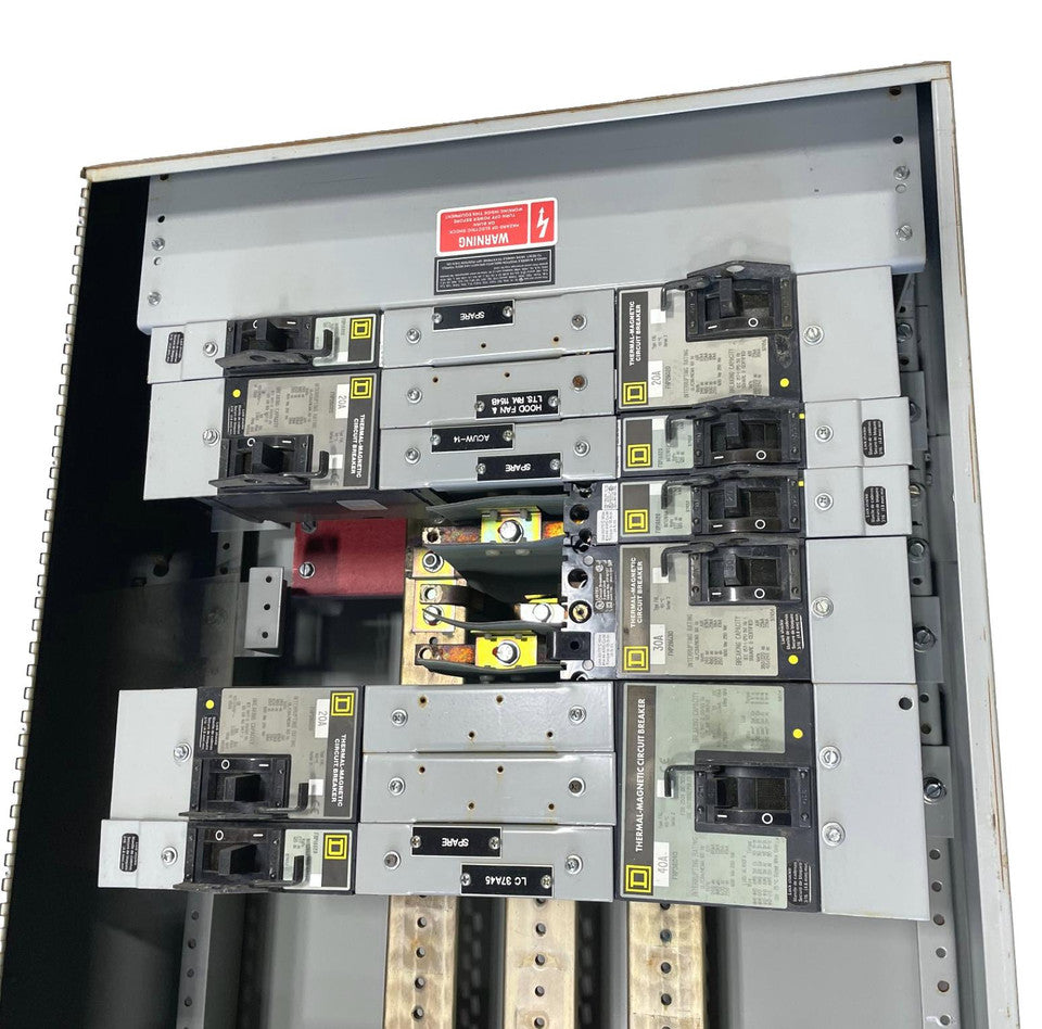 Breakers shown in actual IEM panelboard, where hardware kits removed.
Shown for illustration