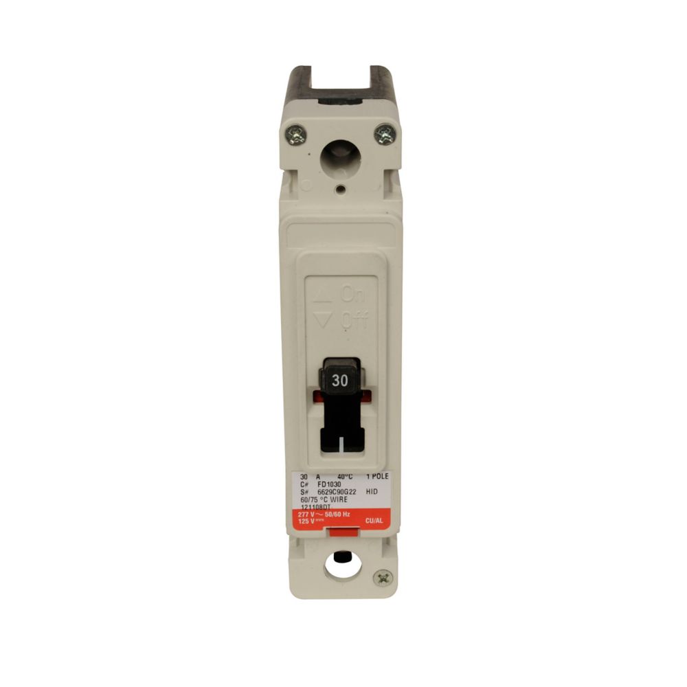 FD1030 Eaton Series C F-Frame 30A 1-Pole 35kA at 277V Circuit Breaker