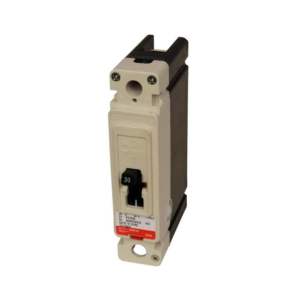 FD1030 Eaton Series C F-Frame 30A 1-Pole 35kA at 277V Circuit Breaker