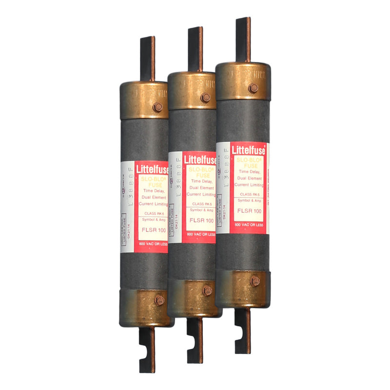 FLSR-100 Littelfuse FLSR Time Delay Fuse 600 V 300 VDC 300 kA Blade Terminal Class RK5 Dual 100 A