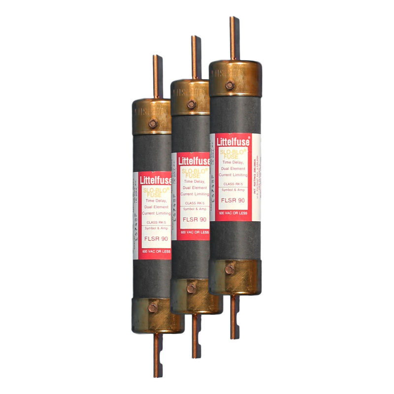 FLSR-90 Littelfuse FLSR Time Delay Fuse 600 V 300 VDC 300 kA Blade Terminal Class RK5 Dual 90 A