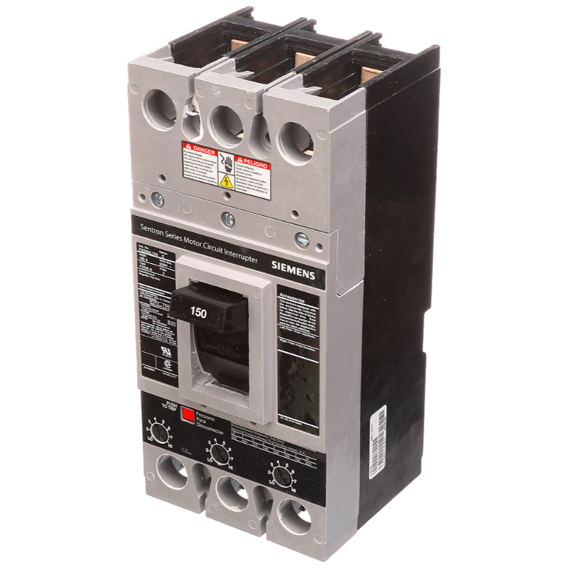 FXD63L150 Siemens Sentron & FXD6 Molded Case Circuit Breaker 150 A 3 Pole 600 VAC FD 250A Frame Magnetic 35 kA