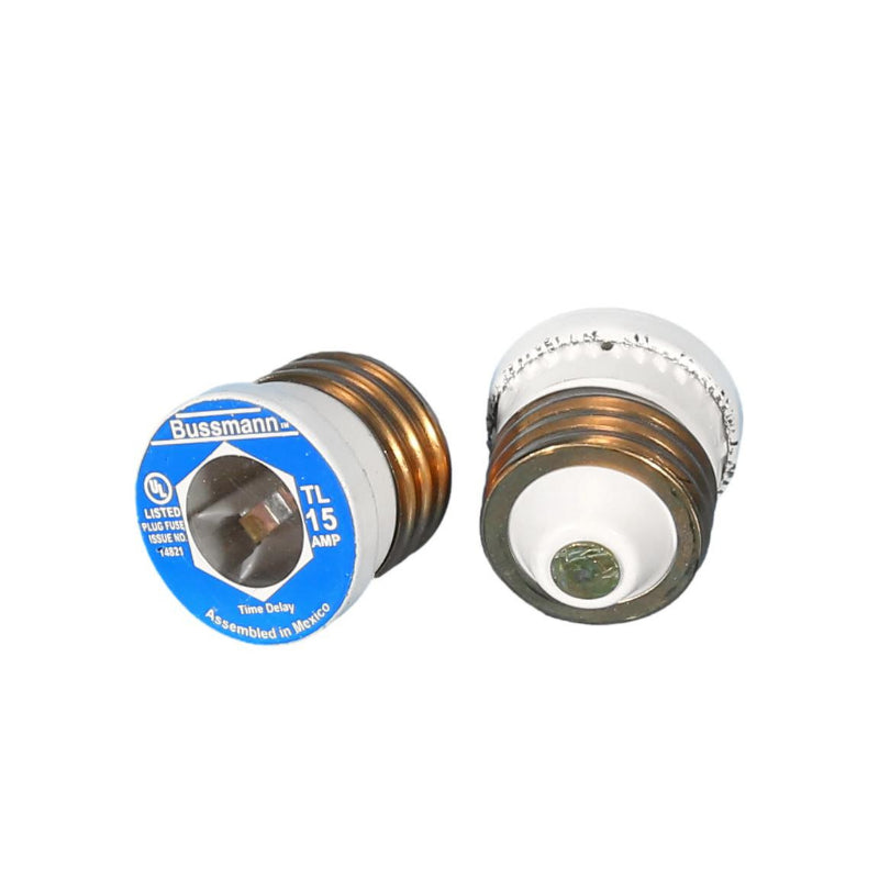 Fuse_Plug-15 Littelfuse Glass Plug Fuse 125 V Male Screw Glass 15 A