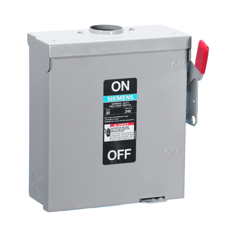 GF321NR Siemens VBII Series Safety Switch 240 VAC & 250 VDC 30 A Fusible 3PST 3 Pole