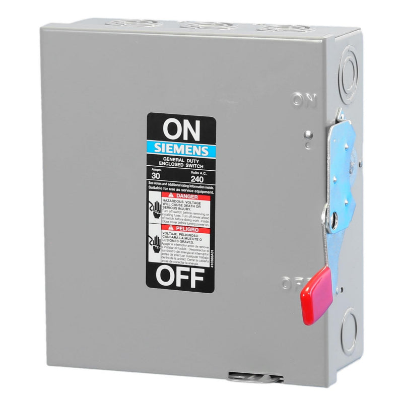 GF321N Siemens VBII Series Safety Switch 240 VAC & 250 VDC 320 A Fusible 3PST 3 Pole