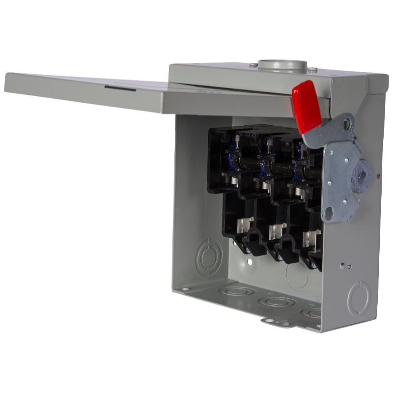 GF322N Siemens VBII Series Safety Switch 240 VAC & 250 VDC 60 A Fusible 3PST 3 Pole Cold Rolled Steel