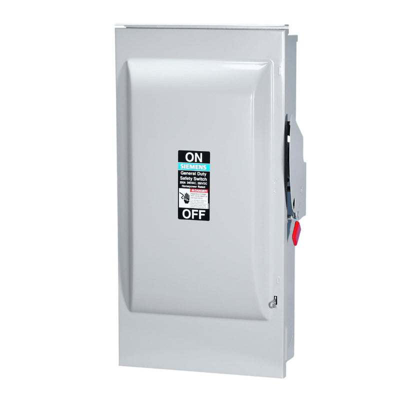 GF324NR Siemens VBII Series Safety Switch 240 V 200 A Fusible 3PST 3 Pole Steel