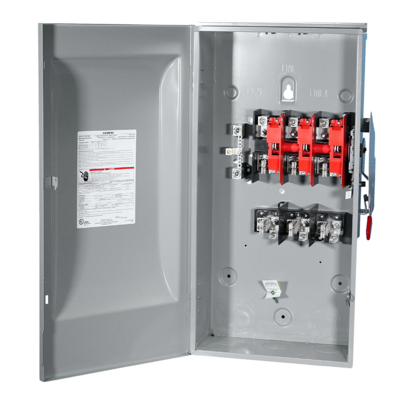 GF324NR Siemens VBII Series Safety Switch 240 V 200 A Fusible 3PST 3 Pole Steel