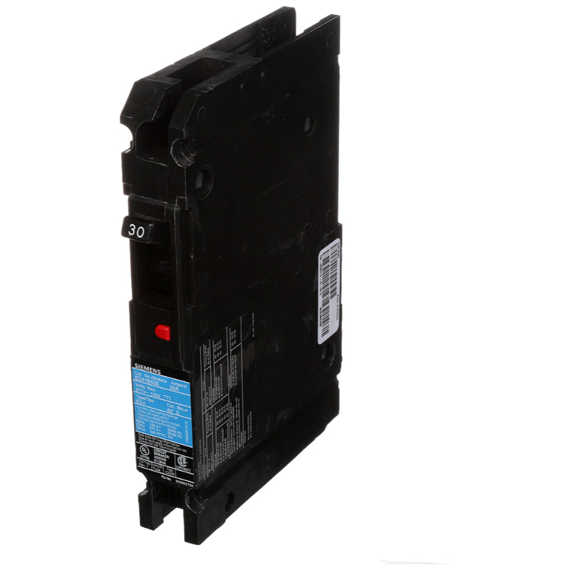 HED41B030 Siemens Sentron HED4 Molded Case Circuit Breaker 30 A 1 Pole 277 VAC ED 125A Frame Thermal Magnetic Load Lug 65 kA